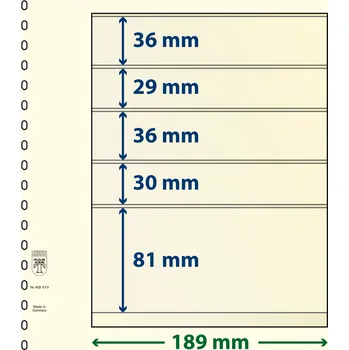 Obal pro sběratelský předmět Lindner 802513 - 5 kapes (81 mm) Velikost balení: 1 ks