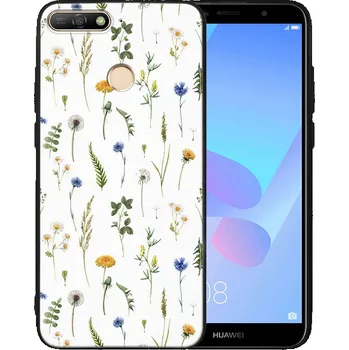 Pouzdro na tablet VSECHNONAMOBIL 70649 MY ART Ochranný kryt pro Huawei Y6 Prime 2018 WILD FLOWER (153)