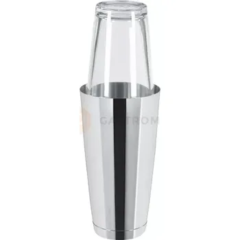 Nerezový dřez Shaker Boston ocelový se sklenicí 0,8 l | TOMGAST, BPR-800IN