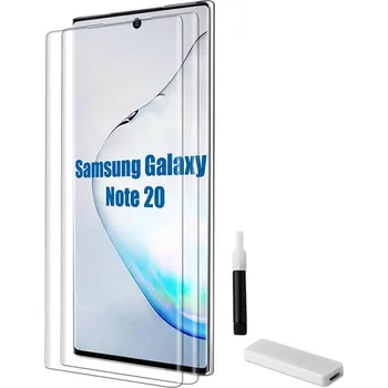 3x Picasee 3D UV ochranné sklo pro Samsung Galaxy Note 20 - 2+1 zdarma