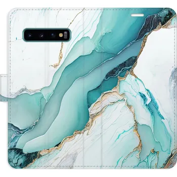 Pouzdro na mobilní telefon Flipové pouzdro iSaprio - Color Marble 32 - Samsung Galaxy S10