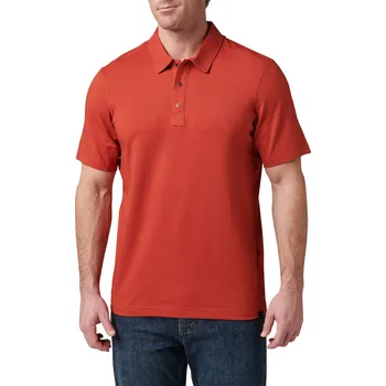 Pánská móda Triko 5.11 Archer Crest S/S Polo - Red Ochre L