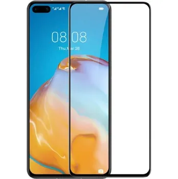 3x Picasee 3D tvrzené sklo s rámečkem pro Huawei P40 - černé - 2+1 zdarma