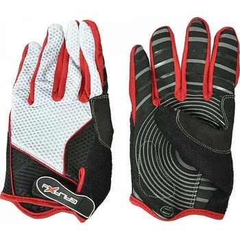 Cyklistické rukavice GALAXY RUKAVICE CYKL.DLOUHÉ BÍL/ČRN/ČERV XXL