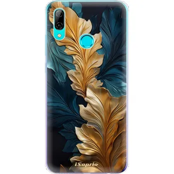 Telefonní příslušenství Odolné silikonové pouzdro iSaprio - GoldBlue Leaves 02 - Huawei P Smart 2019