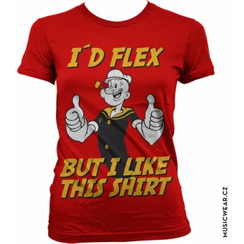 Dámské tričko Pepek námořník tričko, I´d Flex But I Like This Shirt Girly, dámské XXL