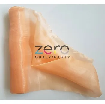 Organza saténová 47 cm x 10 y - lososová