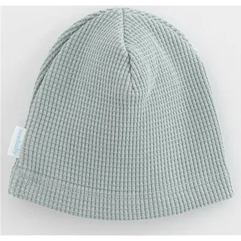 Kojenecká čepice Kojenecká bavlněná čepička New Baby Luxury clothing šedá, vel. 92/98