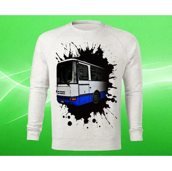 Pánská mikina mikina s potiskem KAROSA pánská XL (mikina s autobusem )