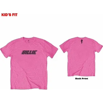Karnevalový kostým Billie Eilish tričko, Racer Logo &amp; Blohsh BP Pink, dětské M velikost M (7-8 let)