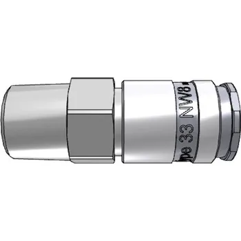 Hadicová spojka Rychlospojka přímá jednostranně uzavíratelná R1/2"vně s ventilem Rectus Parker 33KAAK21SPN