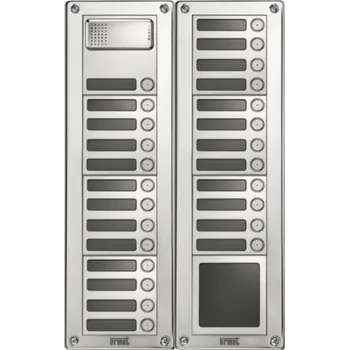 Poštovní schránka Zvonkové tablo URMET Sinthesi Steel - pro 25 účastníků