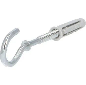 Spojovací materiál Hmoždinka universální s háčkem TXPA-C 6x30, do plných i dutých materiálů, šedá, ELEMAN 1734622