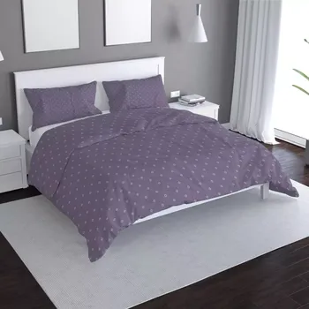 Povlečení Saténové povlečení Bílé čtverce - Sablio - 140x200 / 90x70