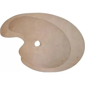 Vodová barva Paleta dřevěná č.84 oválná velká