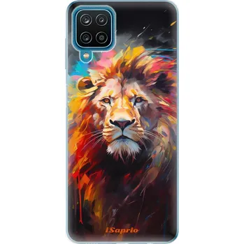 Pouzdro na mobilní telefon Odolné silikonové pouzdro iSaprio - Abstract Lion - Samsung Galaxy A12