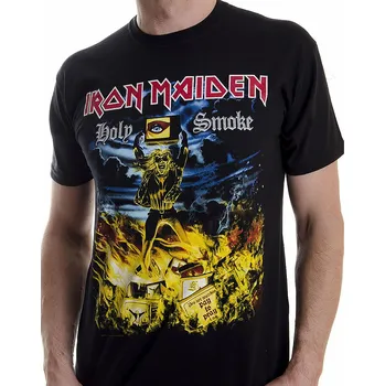 Pánská móda Iron Maiden tričko, Holy Smoke, pánské S