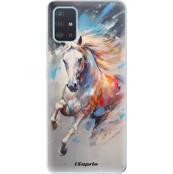 Pouzdro na mobilní telefon Odolné silikonové pouzdro iSaprio - Abstract Horse - Samsung Galaxy A51
