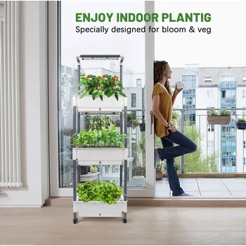 Pěstební systém LED Grow domácí set pro pěstování rostlin s osvětlením