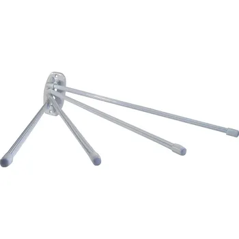Sušák na prádlo Kovový sušák na ručníky, 4 ramena, bílá, L