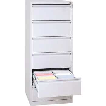 Kartotéka ENPRAG Kartotéka A5 - lístkovnice kovová CIC.6(2).A5 RAL 7035,