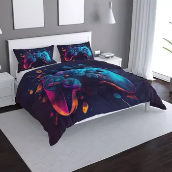 Povlečení Saténové povlečení Ovladač Abstract - Sablio - 140x220 / 90x70