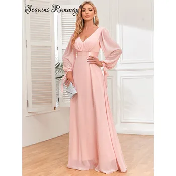 Dámské šaty Dlouhé klubové šaty Sequins SQ725 Barva: Růžová, Velikost: XL