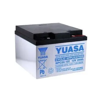 Záložní baterie Olověný akumulátor NPC24-12I cyklický provoz - YUASA originál 12V 24Ah