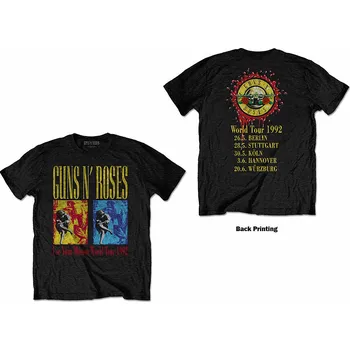 Pánské tričko Guns N Roses tričko, Use Your Illusion World Tour BP Black, pánské XL