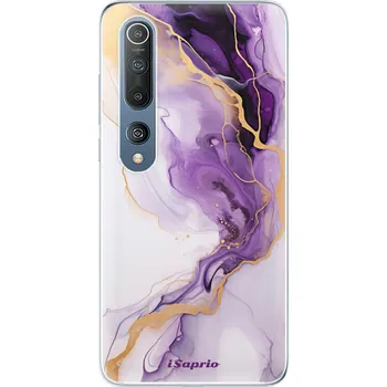 Pouzdro na mobilní telefon Odolné silikonové pouzdro iSaprio - Purple Gold Marble - Xiaomi Mi 10 / Mi 10 Pro