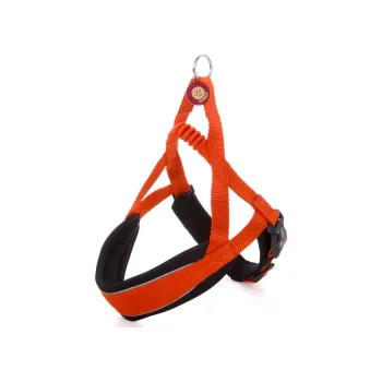 Postroj pro psa JK Postroj Comfort oranžový, obvod hrudníku: 68–80 cm