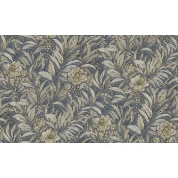 Tapeta Emiliana Parati Luxusní modro-zlatá květinová vliesová tapeta na zeď, GF62069, Gianfranco Ferre´Home N.3, Emiliana Parati, velikost 10,05 x 1,06 m