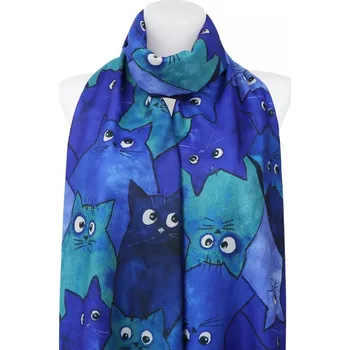 Šála Dámská šála obdelníkového tvaru, zimní, ve 4 barvách