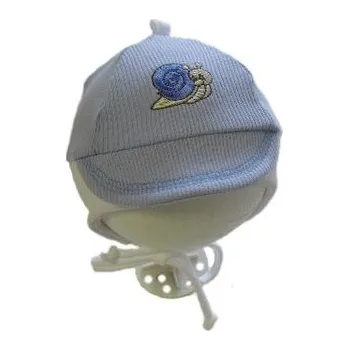 Čepice Dětská čepice na zavazování Hugo 30031052; Velikost čepice: č. 38-41, Barva: sv. modrá