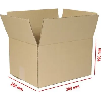 Obalový materiál Klopová krabice 340x260x190mm, 5VVL
