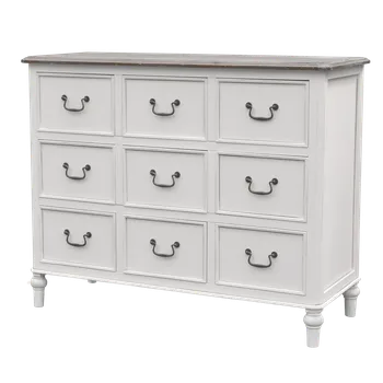 Komoda MAMBA komoda Ravenna RA28 bílá/hnědá