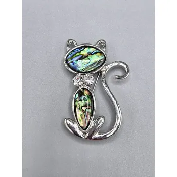 Brož Kočka č.8 - brož, přívěsek