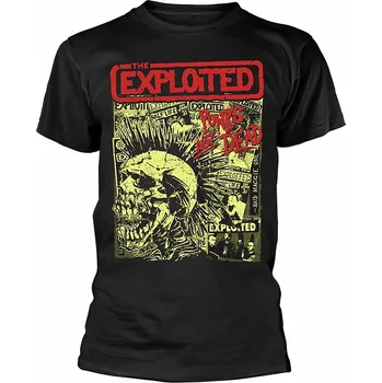 Pánská móda The Exploited tričko, Punks Not Dead Black, pánské M