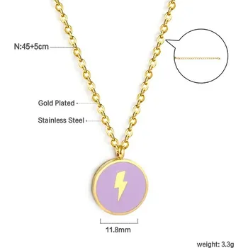 Náhrdelník Roztomilý dívčí náhrdelník z nerezové oceli - NE2B400CG