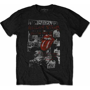 Pánské tričko Rolling Stones tričko, Elite Faded Black, pánské XL