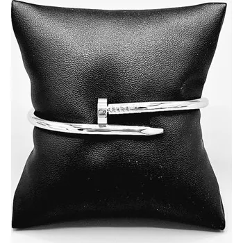 Náramek Ocelový náramek obruč hřebík ve stříbrném provedení