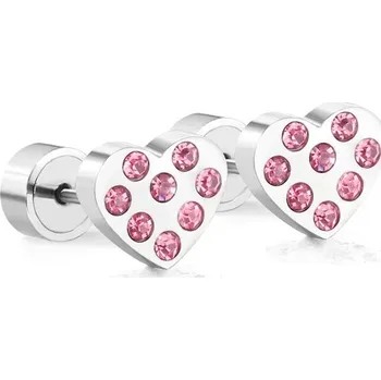 Náušnice Dívčí náušnice se zirkony - 163FS