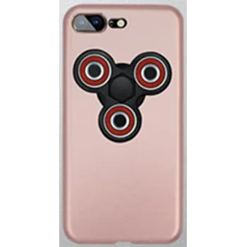 Pouzdro na mobilní telefon Pouzdro na iPhone 7 s Fidget Spinnerem - růžově zlatá