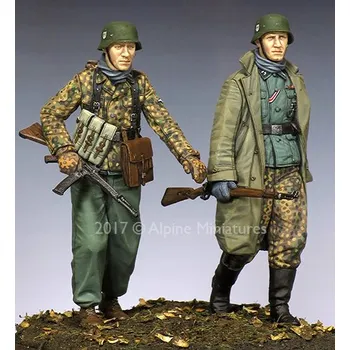 Plastikový model Alpine Miniatures 1/35 KG Hansen at Poteau Set #2 (2 figs.)