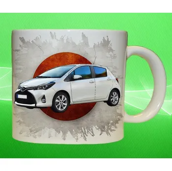 hrnek Toyota Yaris 2015 150ml (hrneček s osobním autem TOYOTA)