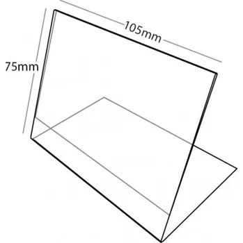 Plastový stojánek L 75 x 105 (A7) na šířku čirý 75 x 105(A7) na šířku čirý - 1 ks