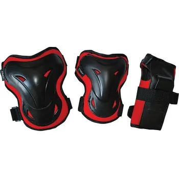 Sada chráničů Rulyt® In-line chrániče TRULY® SHELTER SET, červené Chrániče velikost: XL