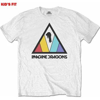 Chlapecké tričko Imagine Dragons tričko, Triangle Logo White, dětské S velikost S (5-6 let)