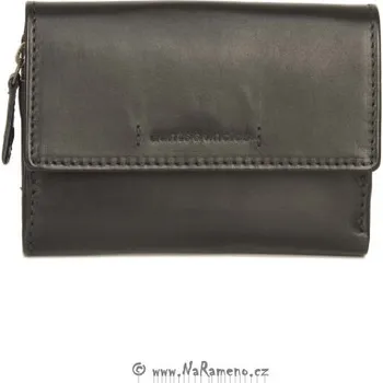Peněženka Elegantní dámská peněženka Aunts and Uncles z pravé kůže Apricot černá