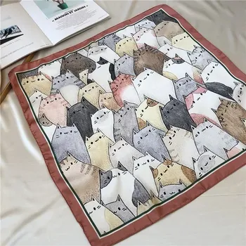 Šátek Šátek kočky s hnědým okrajem